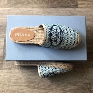 PRADA ESPADRILLE MULE